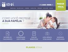 Tablet Screenshot of grupoathia.com.br
